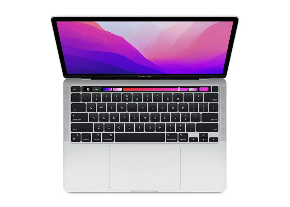 Laptop 13,3" Apple MacBook Pro 13 A2338, Argintiu, M2 with 8-core CPU and 10-core GPU, 8GB/512GB, macOS Monterey