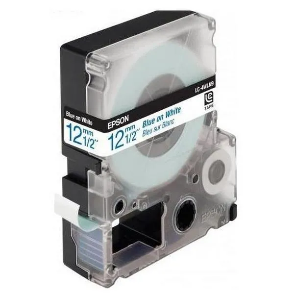 Cartuș de bandă EPSON LK4WLN; 12mm/9m standard, albastru/alb, C53S654022