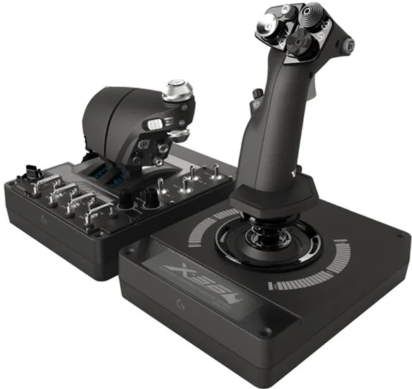 Joystick pentru jocuri Logitech G X56 HOTAS, Negru