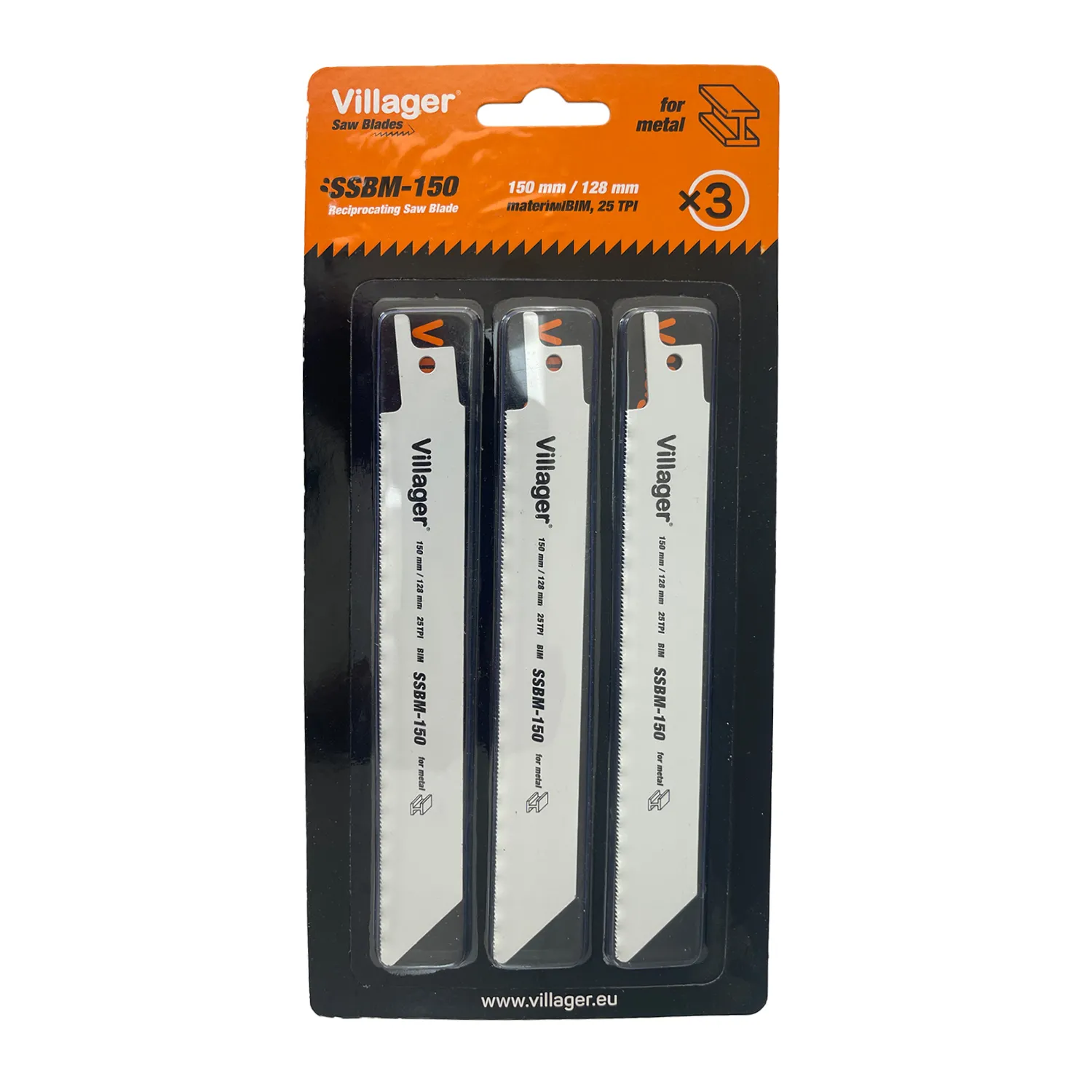 Lama p/u fierestrau SSBM 150 Metal / Set 3buc