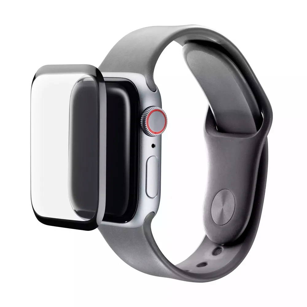 Cellular Tempered Glass Flexy for Apple Watch 45mm, Black