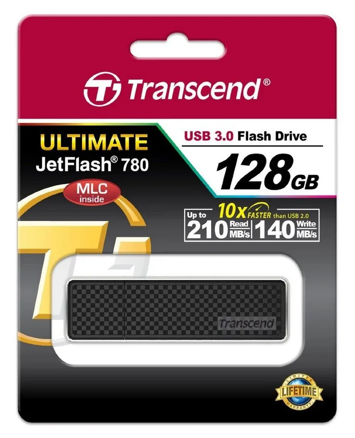 Memorie USB Transcend JetFlash 780, 128GB, Negru