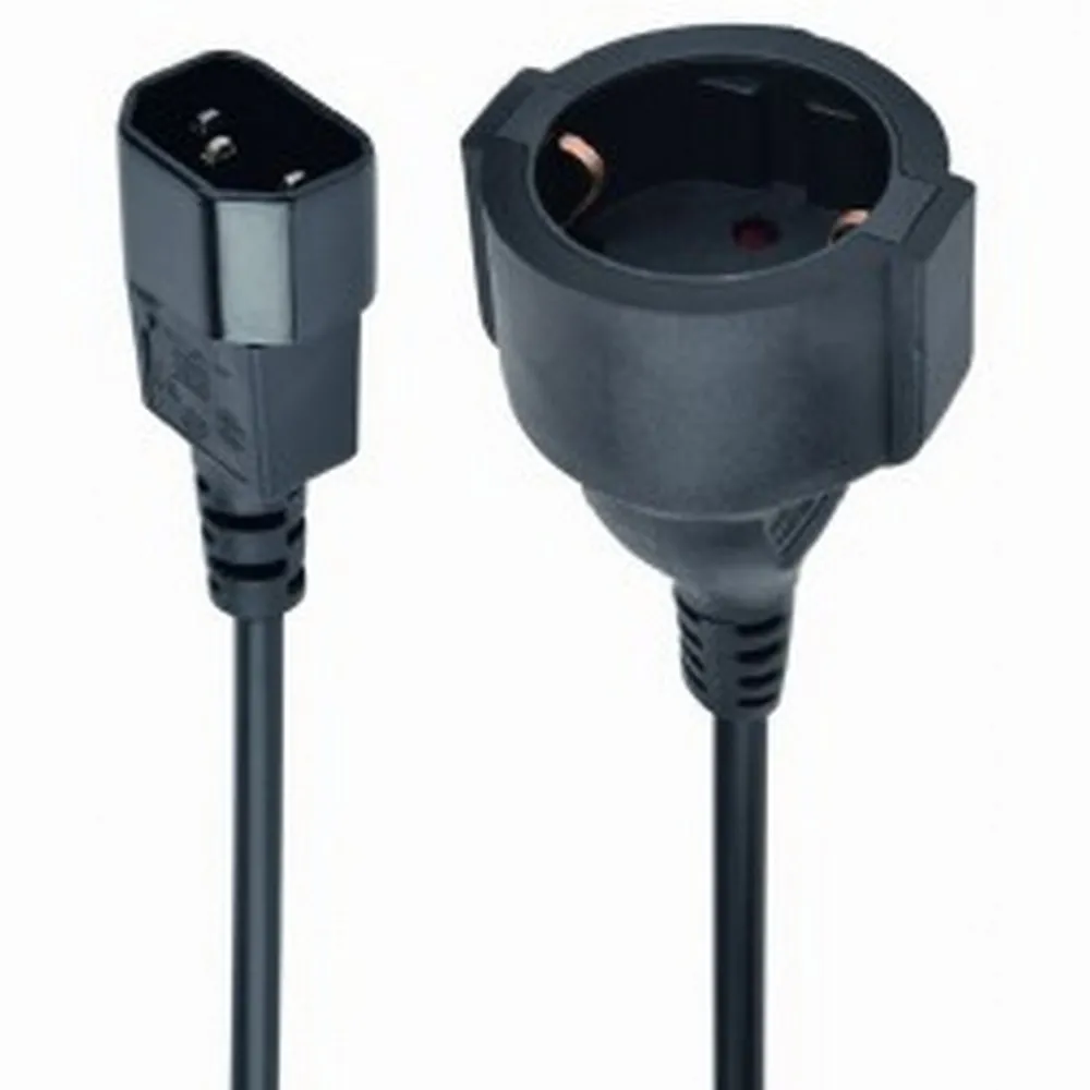 Cablu adaptor de alimentare Cablexpert PC-SFC14M-01, 0,2m, Negru
