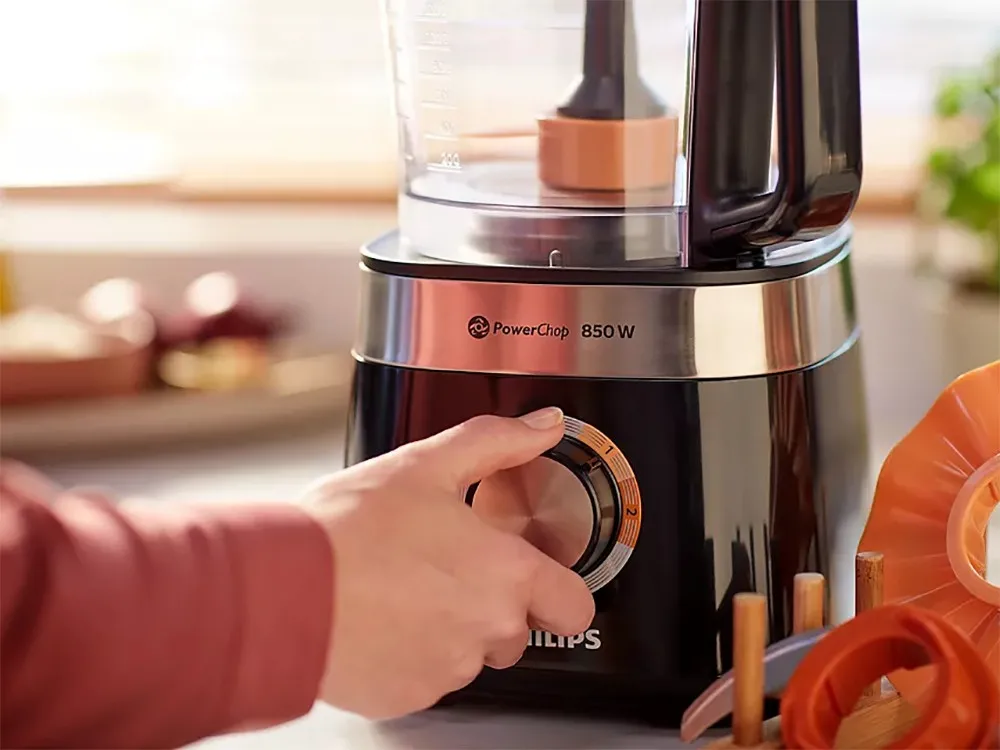 Robot de bucătărie PHILIPS HR7530/10, Negru