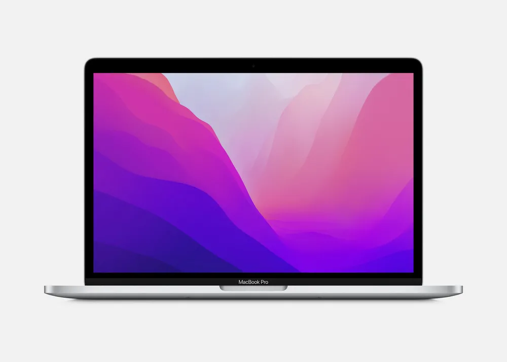 Laptop 13,3" Apple MacBook Pro 13 A2338, Argintiu, M2 with 8-core CPU and 10-core GPU, 8GB/512GB, macOS Monterey