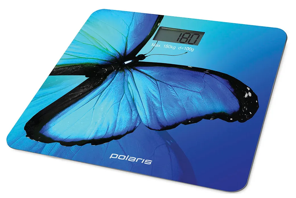 Cântar de podea Polaris PWS1878DG Butterfly, Albastru