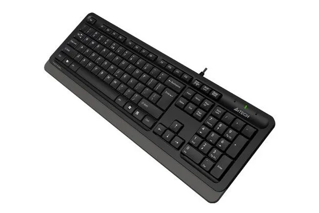 Tastatură A4Tech FK10, Cu fir, Negru/Gri
