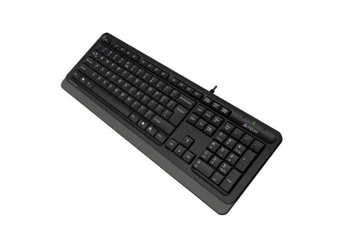Tastatură A4Tech FK10, Cu fir, Negru/Gri