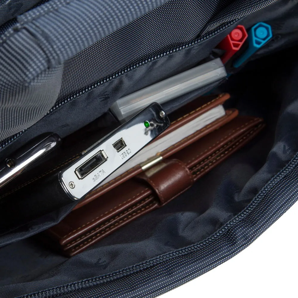Geantă pentru Laptop RivaCase Central, 13.3", Poliester, Albastru