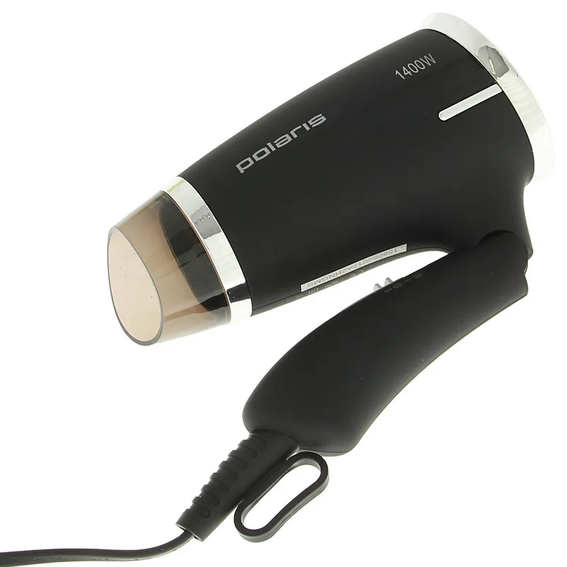 Uscător de păr compact Polaris PHD 1464T, 1400 W, Negru