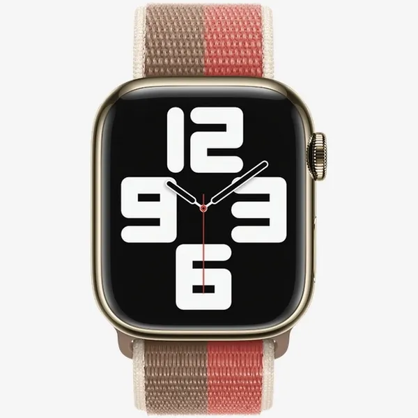 Strap Apple Watch 41mm Pink Pomelo/Tan Sport Loop - Regular