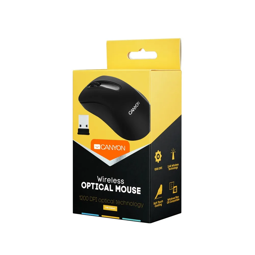 Mouse Wireless Canyon MW-2, Negru