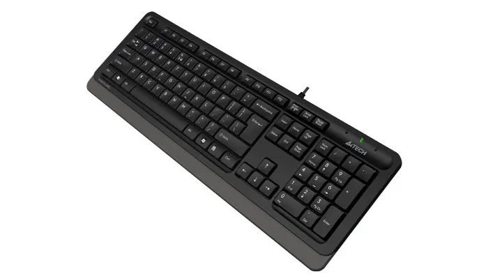 Tastatură A4Tech FK10, Cu fir, Negru/Gri
