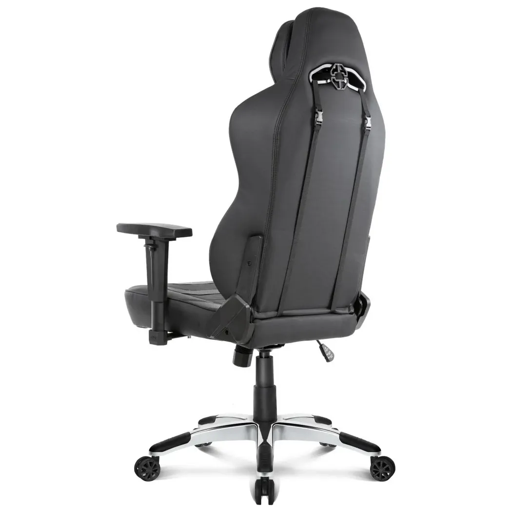 Scaun de birou AKRacing OFFICE Obsidian, PU Piele, Negru