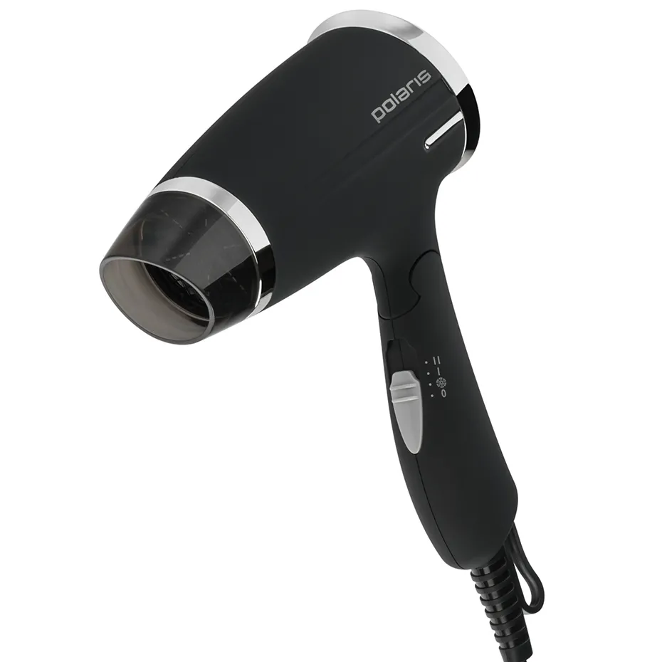 Uscător de păr compact Polaris PHD 1464T, 1400 W, Negru