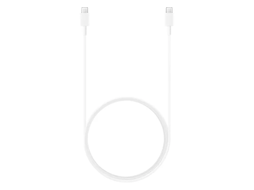 Cablu încărcare și sincronizare Samsung USB-C to USB-C Cable 3A, USB Type-C/USB Type-C, 1,8m, Alb
