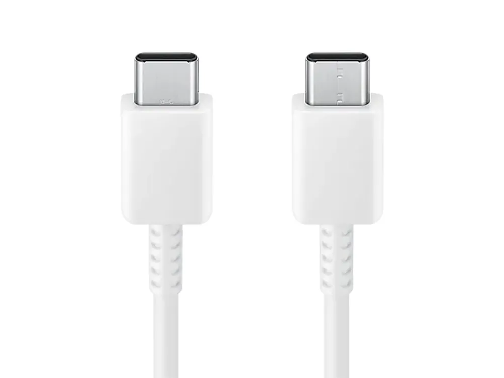 Cablu încărcare și sincronizare Samsung USB-C to USB-C Cable 3A, USB Type-C/USB Type-C, 1,8m, Alb