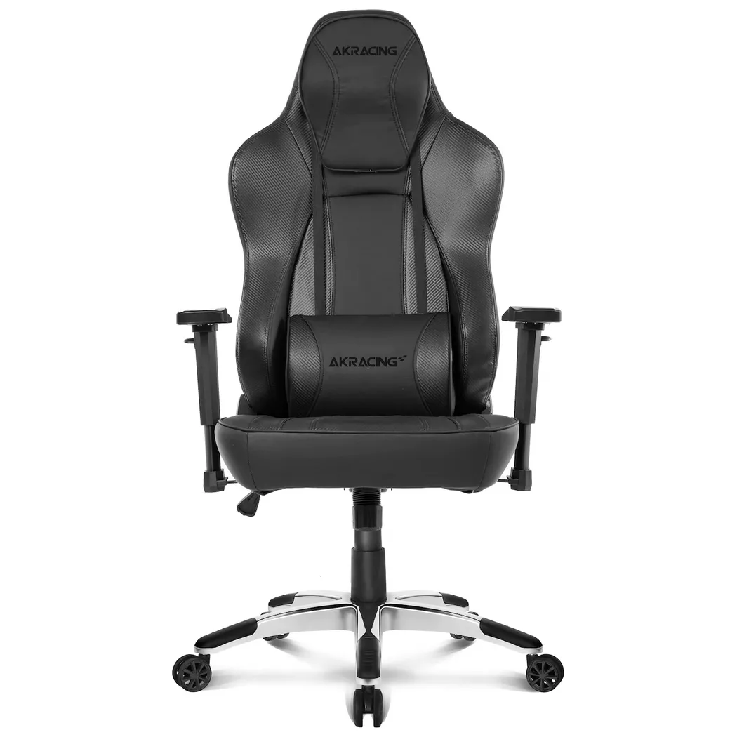 Scaun de birou AKRacing OFFICE Obsidian, PU Piele, Negru