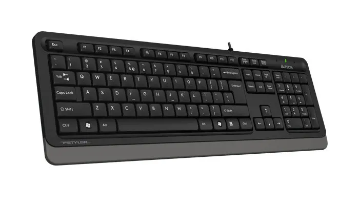 Tastatură A4Tech FK10, Cu fir, Negru/Gri