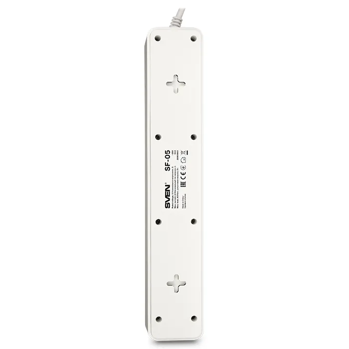 Prelungitor electric SVEN SF-05, 5 Prize, 3m, Alb
