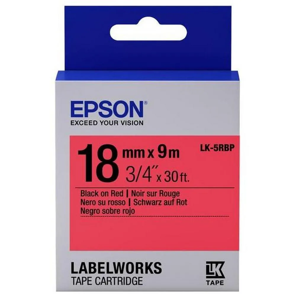 Cartuş de bandă Epson LK-5RBP, 18 mm x 9 m