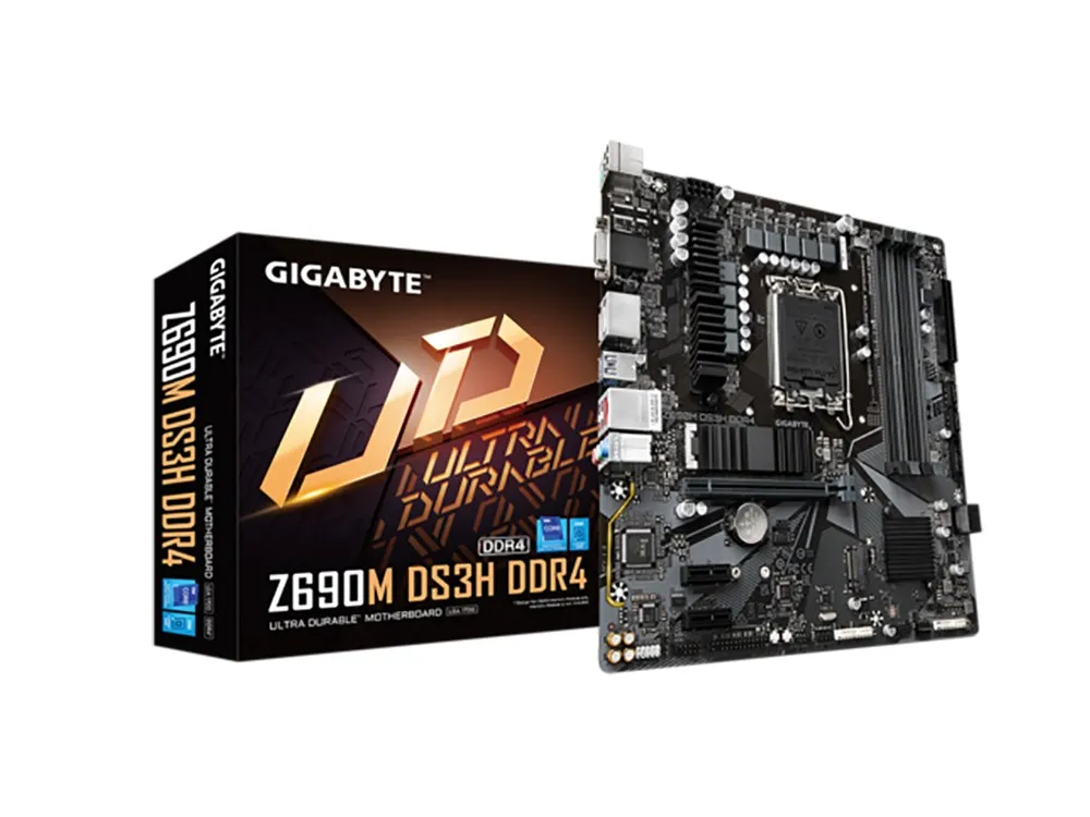 Placă de bază Gigabyte Z690M DS3H DDR4, LGA1700, Intel Z690, Micro-ATX