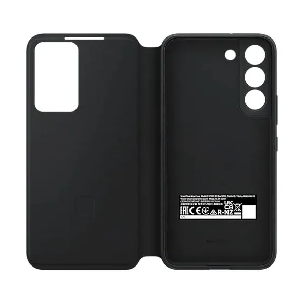 Husă tip carte Samsung Smart Clear View Cover for Galaxy S22, Negru