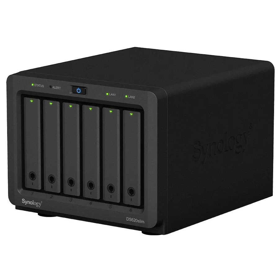 Stocare atașată la rețea SYNOLOGY DS620slim, Negru
