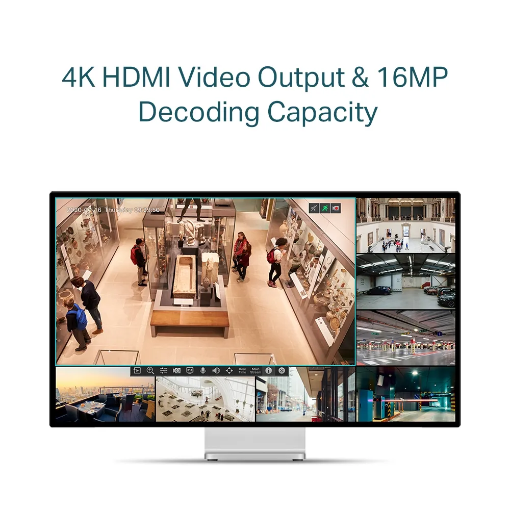 Înregistrator video TP-LINK VIGI NVR1004H-4P, Negru