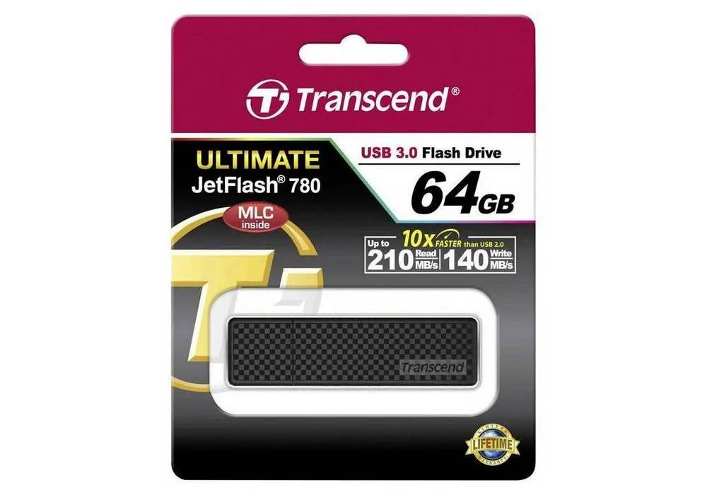 Memorie USB Transcend JetFlash 780, 64GB, Negru