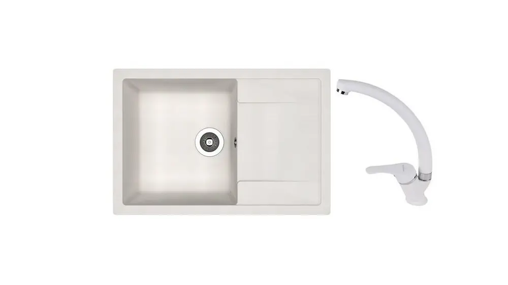 SET chiuveta Dr Gans Techno 760 + SanDonna F 1069 alb    