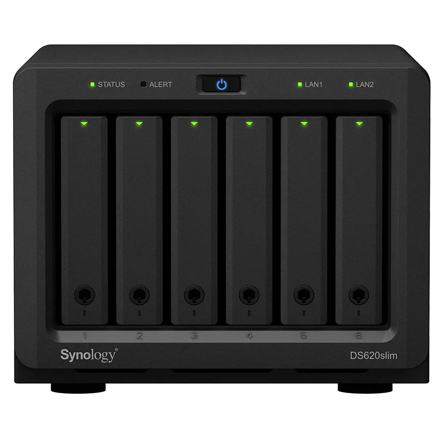 Stocare atașată la rețea SYNOLOGY DS620slim, Negru