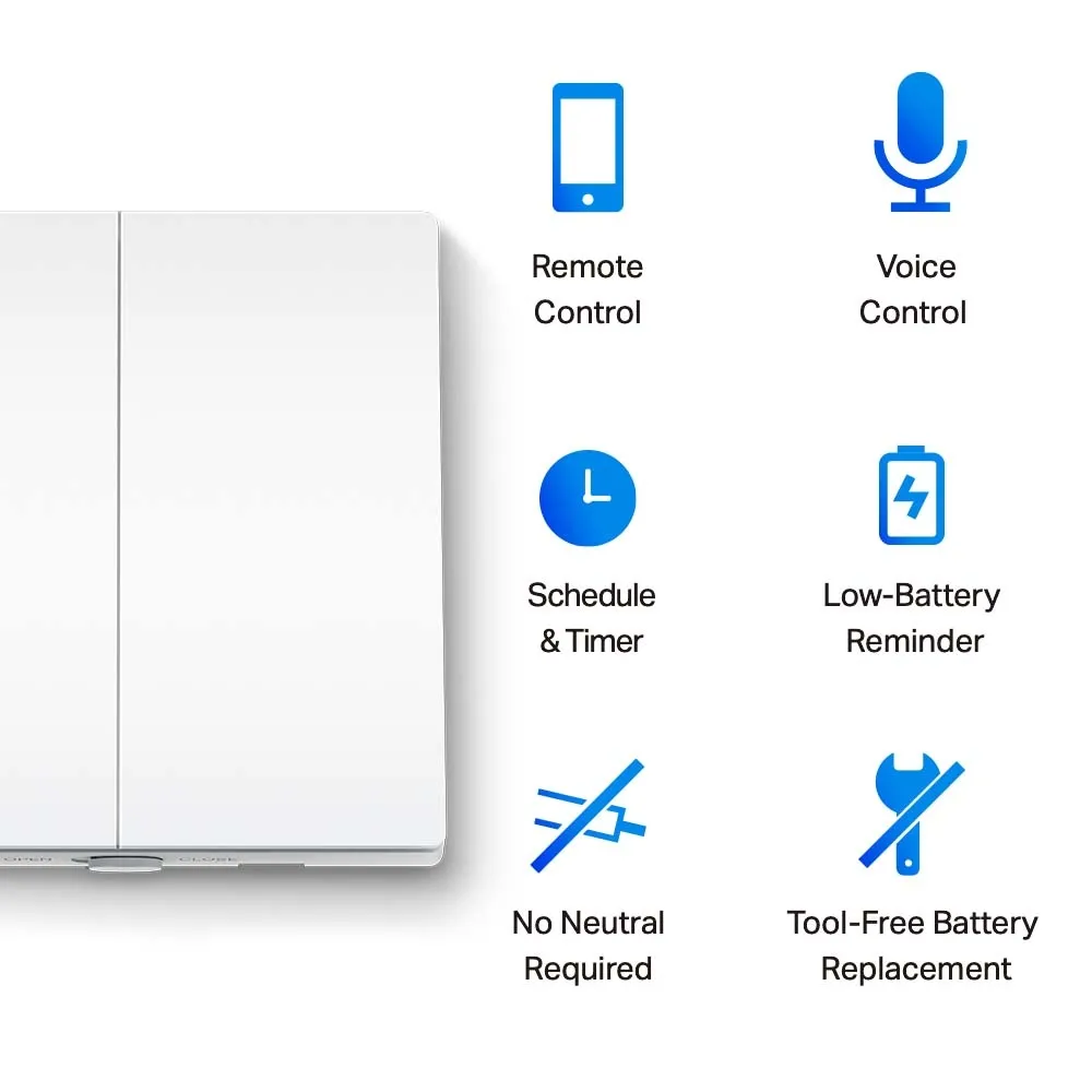 Comutator inteligent de lumină TP-LINK Tapo S220, Alb
