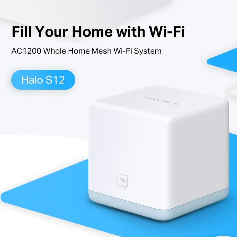Sistem Wi-Fi Mesh MERCUSYS Halo S12(3-pack), Alb