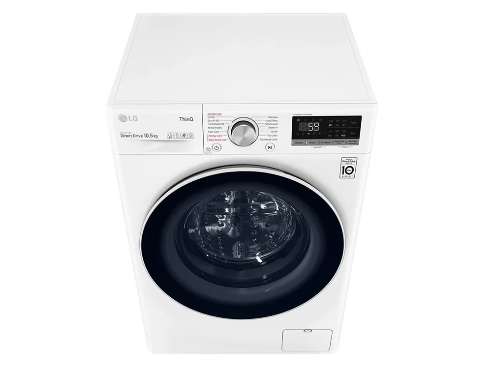 Mașină de spălat LG F4WV510S0E, 10,5kg, Alb