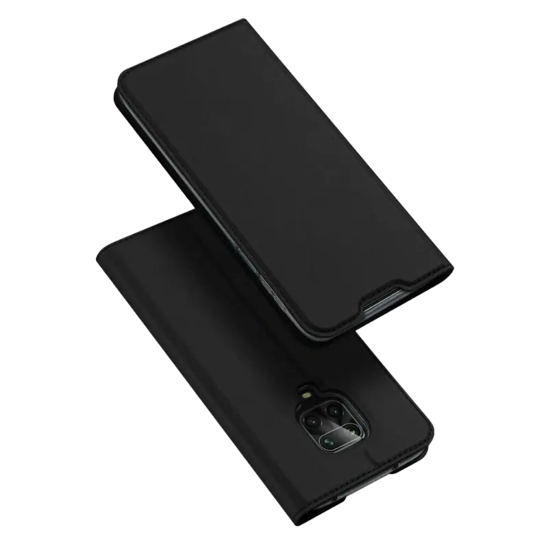 Husă tip carte Xcover Xiaomi Redmi Note 9S/Note 9 Pro/Note 9 Pro Max, Negru