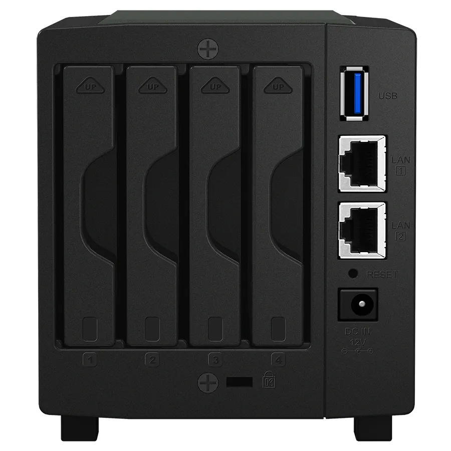 Stocare atașată la rețea SYNOLOGY DS419slim, Negru