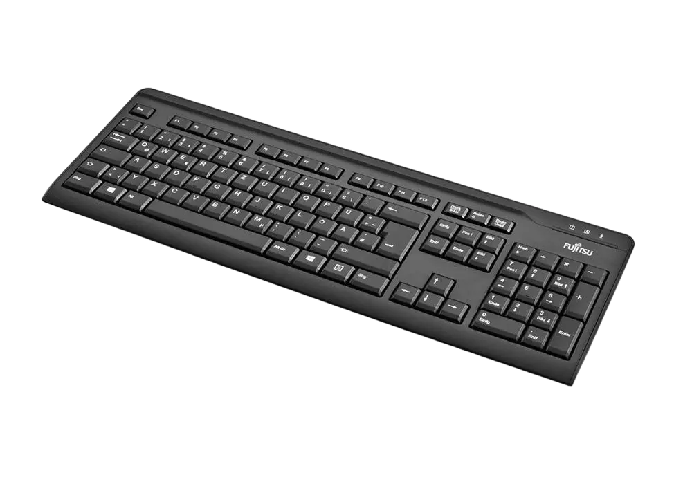 Tastatură Fujitsu KB410, Cu fir, Negru