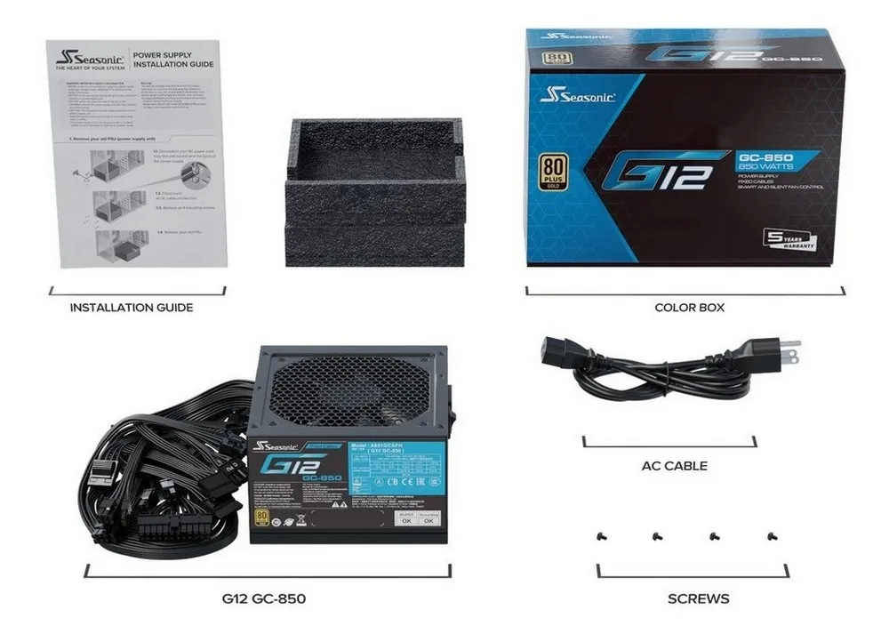 Sursă Alimentare PC Seasonic G12 GC-850, 850W, ATX
