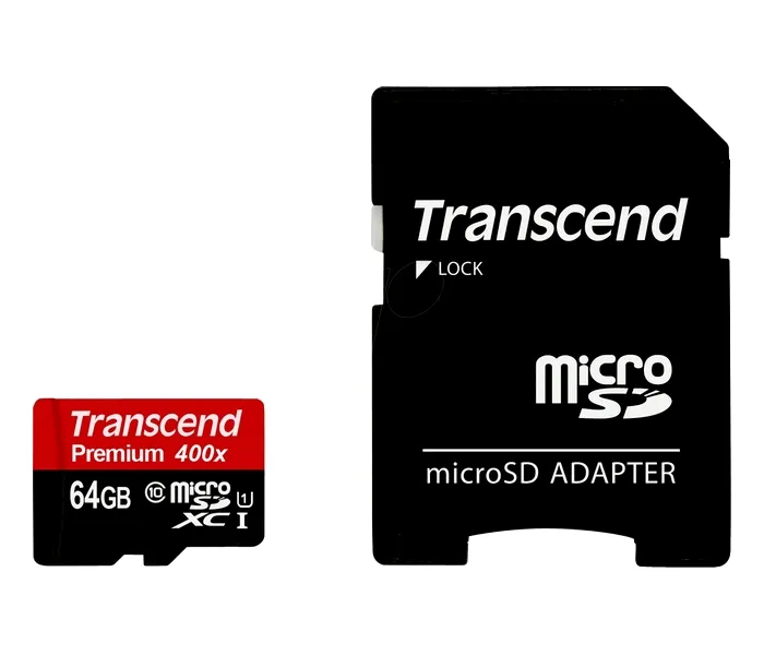 Card de Memorie Transcend MicroSDXC Class 10, 64GB (TS64GUSDU1)