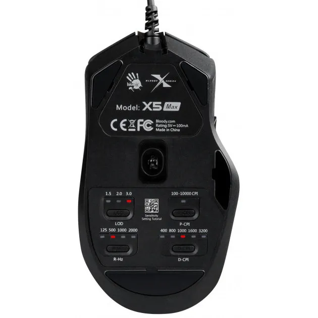 Gaming Mouse Bloody X5 Max, Negru