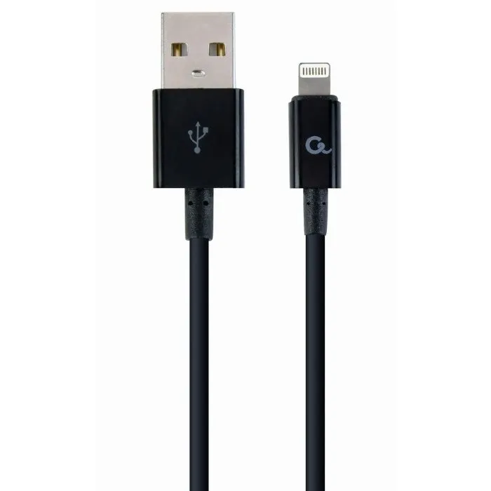 Cablu încărcare și sincronizare Cablexpert CC-USB2P-AMLM-2M, USB Type-A/Lightning, 2m, Negru