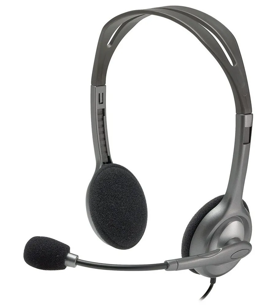 Căști Logitech H111, Gri