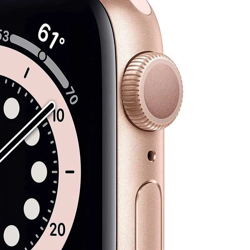 Ceas inteligent Apple Watch Series 6 GPS MG123, 40mm, Carcasă din aluminiu cu bandă sport Pink Sand