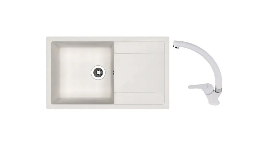 SET chiuveta Dr Gans Techno 860 + SanDonna F 1069 alb 