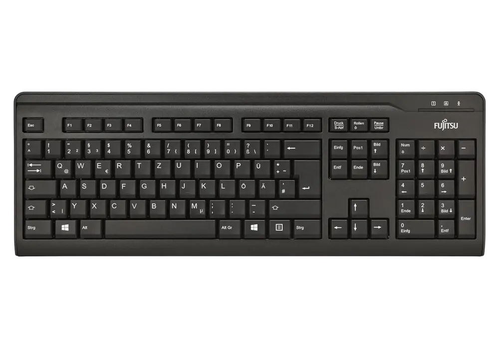 Tastatură Fujitsu KB410, Cu fir, Negru