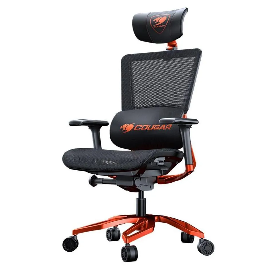 Scaun Gaming Cougar Argo, Material, Negru/Portocaliu
