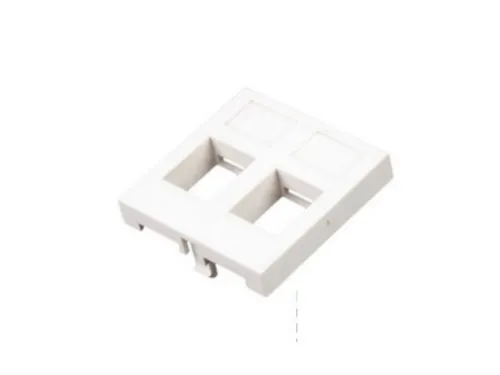 Face plate 2 port, Frech type,45x45mm, LY-FP50