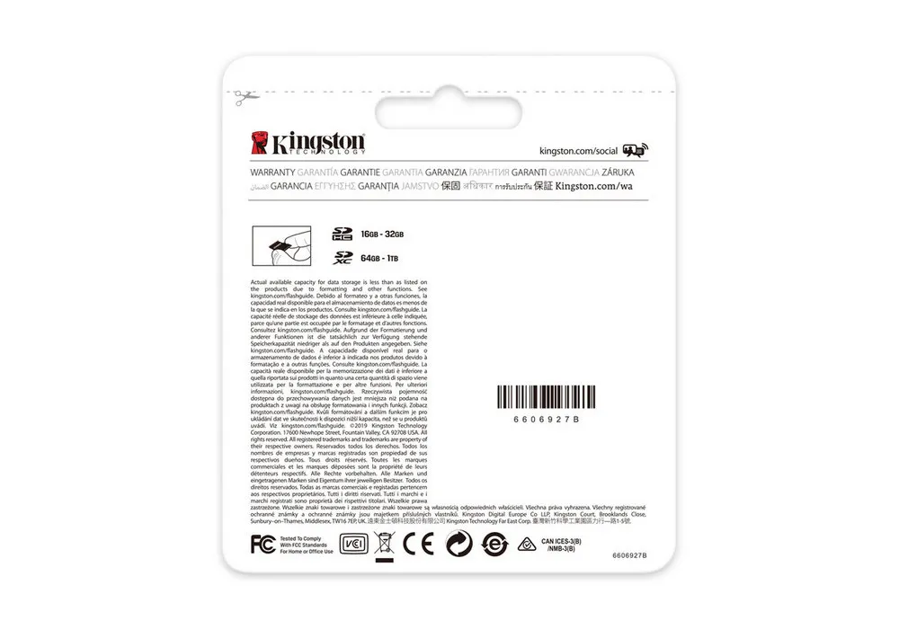 Card de Memorie Kingston Canvas Select Plus, 64GB (SDS2/64GB)