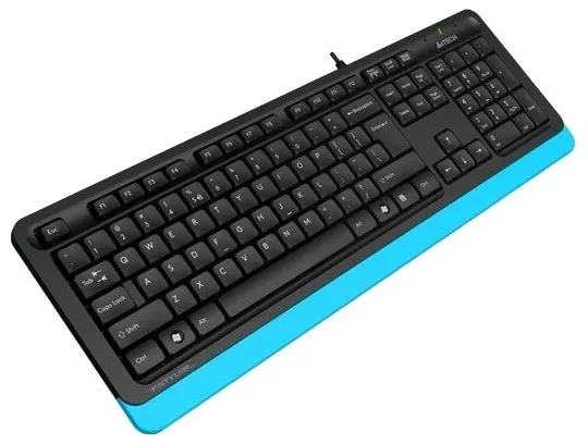 Tastatură A4Tech FK10, Cu fir, Negru/Albastru